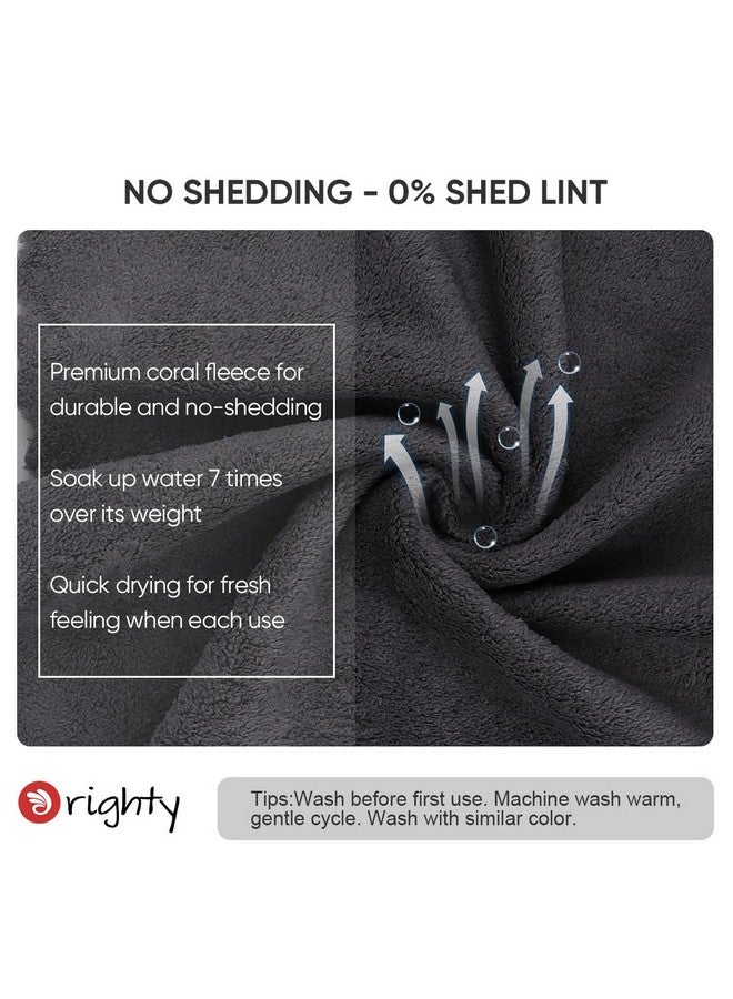 Orighty Ultra Soft Washcloths 12 Pack, Premium Microfiber Towel Sets 12 X 12 Inches, Absorbent And Quick Drying Coral Velvet Washcloth, Multi-Purpose Wash Cloths For Bathroom, Hotel, And Gym (Grey) - Image 2