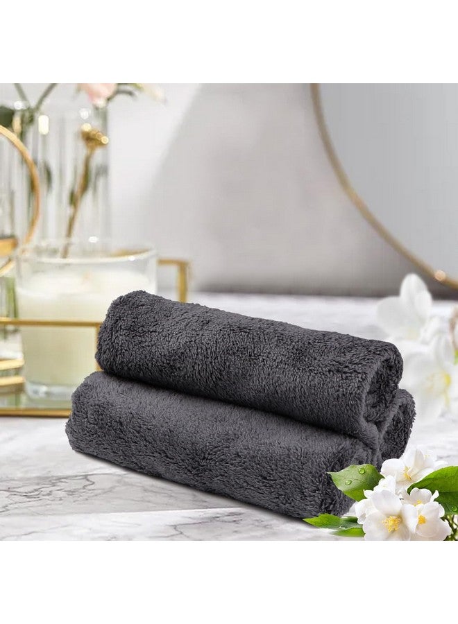 Orighty Ultra Soft Washcloths 12 Pack, Premium Microfiber Towel Sets 12 X 12 Inches, Absorbent And Quick Drying Coral Velvet Washcloth, Multi-Purpose Wash Cloths For Bathroom, Hotel, And Gym (Grey) - Image 4