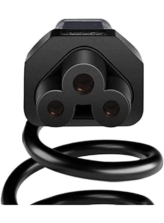 Type-G (1.8-Meter) Laptop Charger Power Cable Cord - 3-Pin For Laptop/Computers/LCD Screens/Video Games/Notebooks/Printers/SMPS, & Lack TFT/CRT Monitors Power Cord, With A 3-Pin Adapter. - Image 4