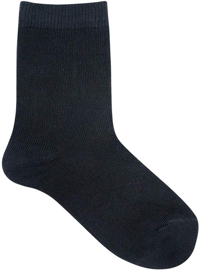 SUPER MARCHE Supermarche Unisex Regular Fit Ankle Socks (Pack of 3 Pair Black_6-8 Years) - Image 3