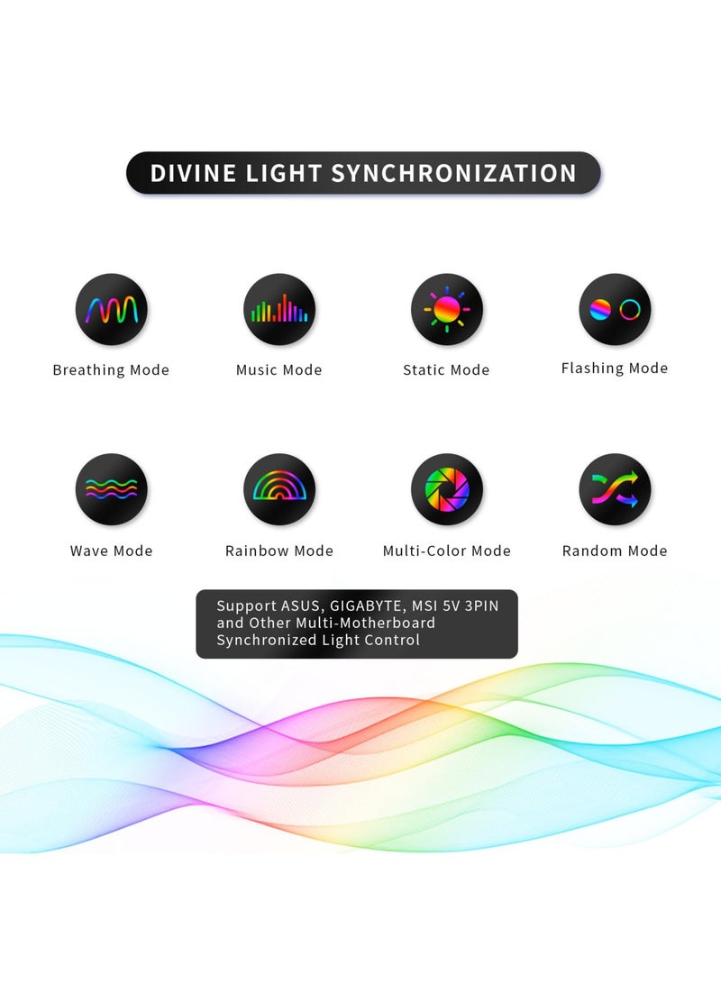 دعامة دعم بطاقة الرسوميات من الألمنيوم القابل للتعديل مع قاعدة مطاطية مغناطيسية - حامل بطاقة الرسوميات المضاد للانحناء (أبيض) - Image 3