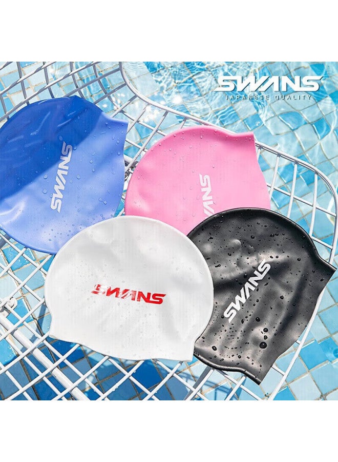 Speed Vision Suanshi Swimming Cap For Men And Women, Waterproof Comfortable Non-binding Long Hair Ear Protection Swim Gear Cymsa18-5 Orange Red - Image 5