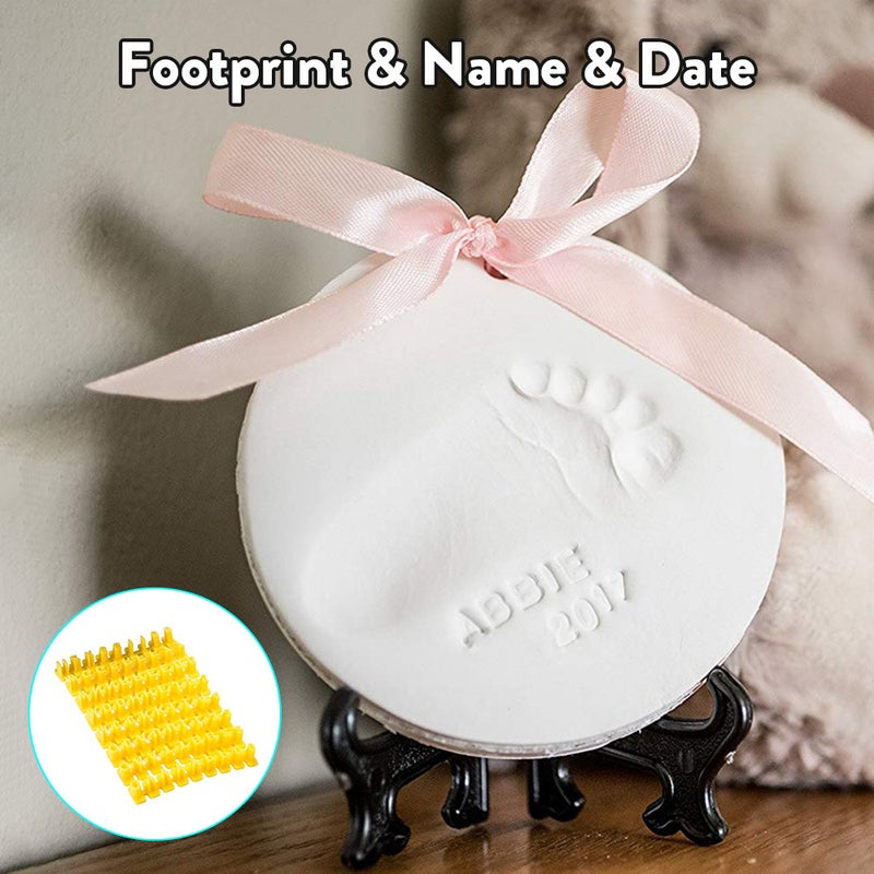 Newborn Baby Handprint Footprint Ornament Kit Baby Milestone Keepsake Baby Shower Gift for Boys Girls - Image 2