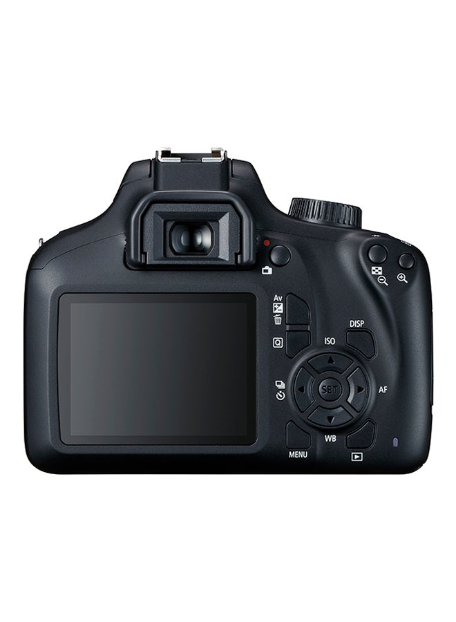 كانون كاميرا EOS 4000D رقمية بعدسة أحادية عاكسة مع عدسة EF-S III بفتحة f/3.5-5.6 وبعد بؤري 18-55 مم بدقة 18 ميجابكسل مع تقنية واي فاي مدمجة - Image 2