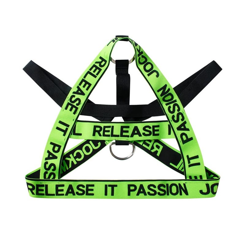 JOCKMAIL Mens Fitness Half Harness - Shoulder Strap, Chest Harness, Athletic Shoulder Strap (Alpha, Regular, Green) - Image 2