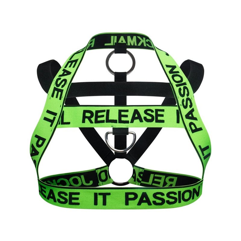 JOCKMAIL Mens Fitness Half Harness - Shoulder Strap, Chest Harness, Athletic Shoulder Strap (Alpha, Regular, Green) - Image 1