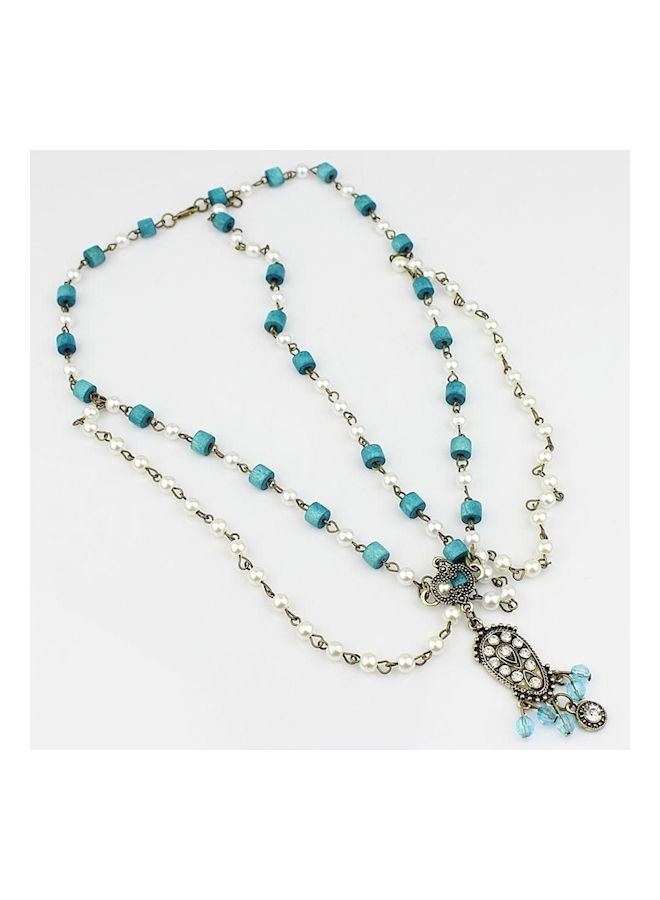 NIBEMINENT Chain Headband Silver/Blue/White - Image 3