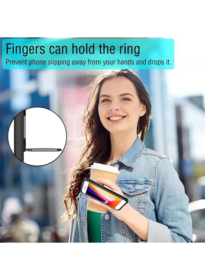 S-TOP Case For iPhone 6 Plus / 7 Plus / 8 Plus Carbon Fiber Protective Case with 360 Degree Rotating Ring Holder - Image 5