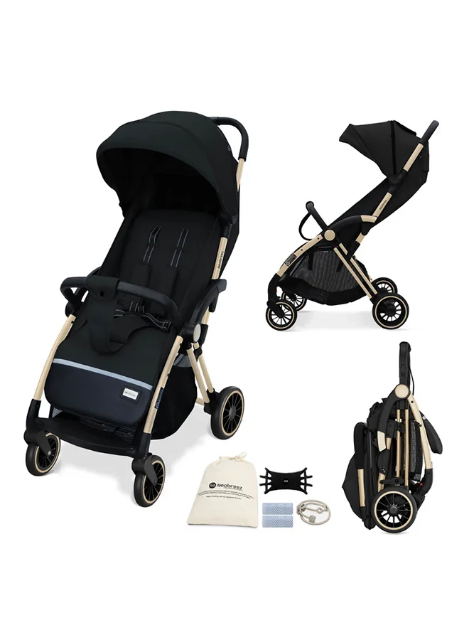 neobreez THETA Auto Fold Compact Lightweight Travel Toddler Baby Stroller,  Self-Stand Baby Trolley,  Pushchair,  Waterproof UPF 50+ Canopy, 0-4yrs,  22kg,  3yrs Warranty