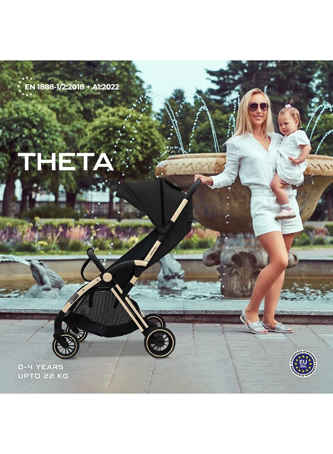 neobreez THETA Auto Fold Compact Lightweight Travel Toddler Baby Stroller,  Self-Stand Baby Trolley,  Pushchair,  Waterproof UPF 50+ Canopy, 0-4yrs,  22kg,  3yrs Warranty