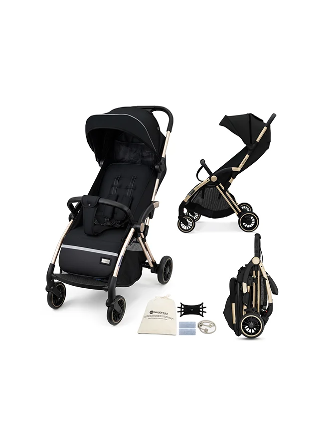 neobreez THETA Auto Fold Compact Lightweight Travel Toddler Baby Stroller,  Self-Stand Baby Trolley,  Pushchair,  Waterproof UPF 50+ Canopy, 0-4yrs,  22kg,  3yrs Warranty