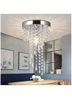 ماركة غير محددة تركيبات إضاءة السقف LED الحديثة الأنيقة ثريا صغيرة كريستال دائرية الإضاءة  - Image 1