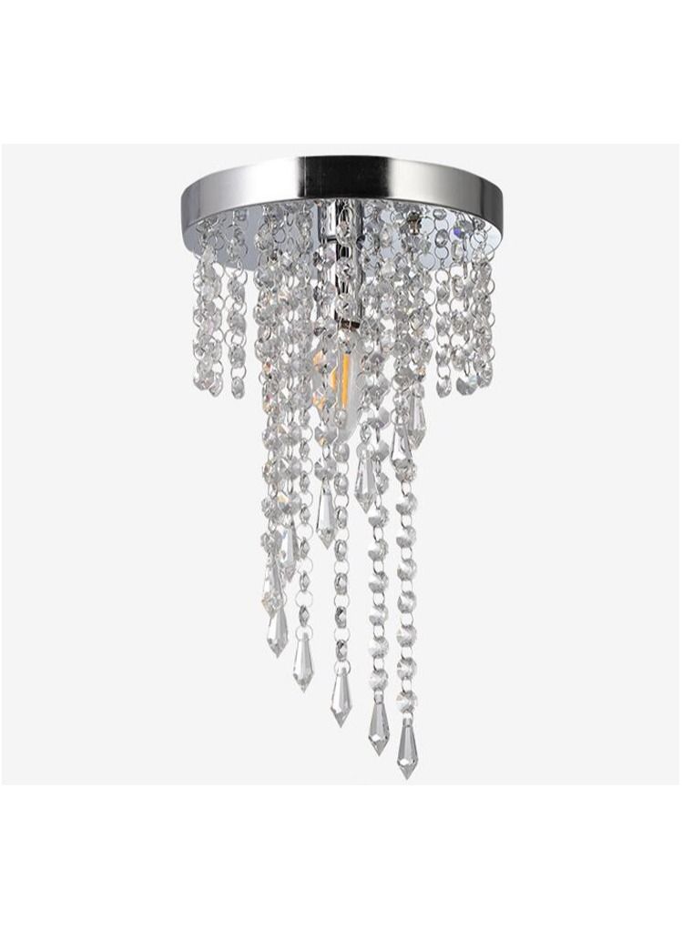 تركيبات إضاءة السقف LED الحديثة الأنيقة ثريا صغيرة كريستال دائرية الإضاءة - Image 5