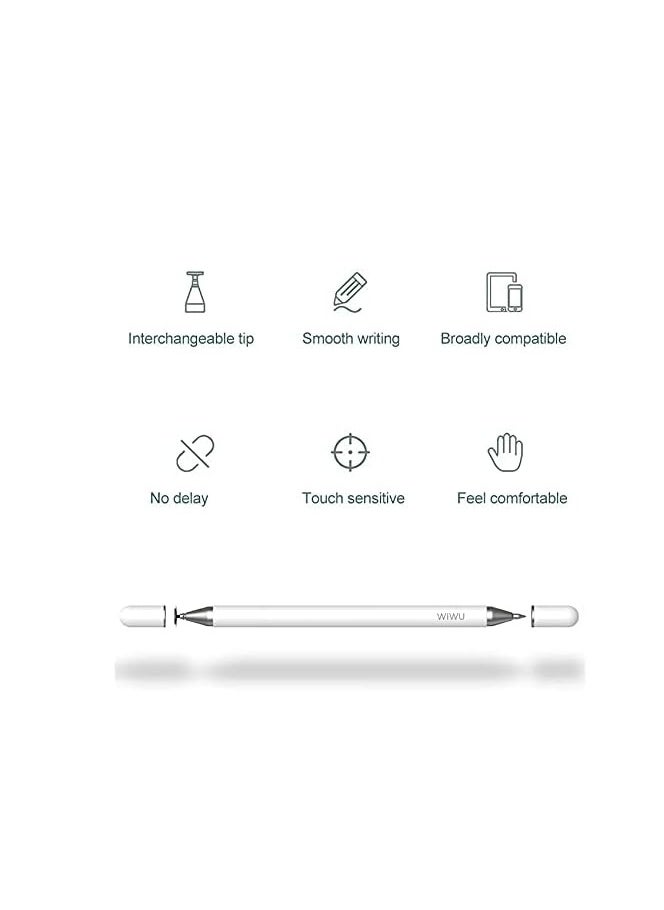 Yesido ST04 2 In 1 Stylus Pen Tablet Notebook Active Capacitive Writing Phone Pencil With Ballpoint Pen  - Image 2