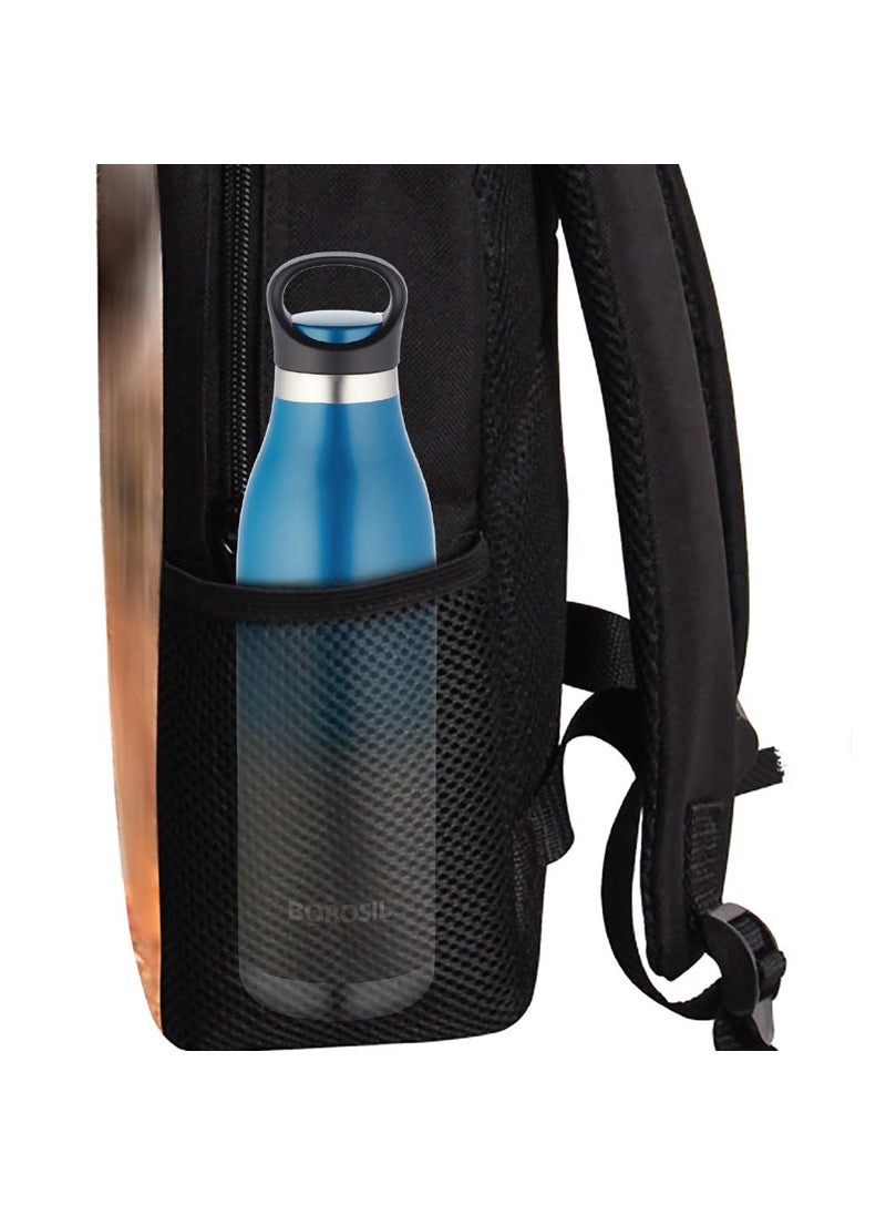 BOROSIL Borosil Hydra Color Crush 700 ml Stainless Steel Wate Bottle | Double Wall Vacuum Insulated Flask | 24 Hrs Hot & Cold | 1 Year Warranty, Blue  - Image 4