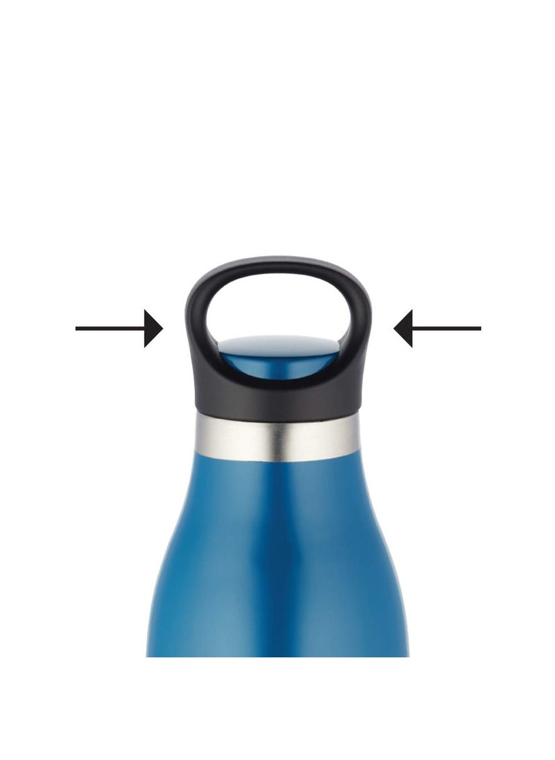 BOROSIL Borosil Hydra Color Crush 700 ml Stainless Steel Wate Bottle | Double Wall Vacuum Insulated Flask | 24 Hrs Hot & Cold | 1 Year Warranty, Blue  - Image 5