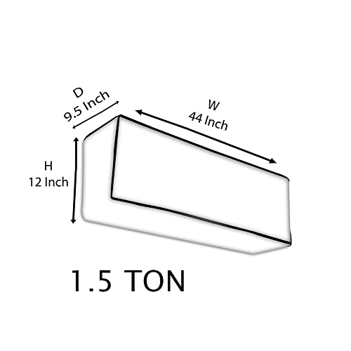 MW PRINTS Split Ac Cover With Indoor and Outdoor Unit for 1.5 Ton Capacity Water Resistance & DustProof (Dotted Brown) - Image 5