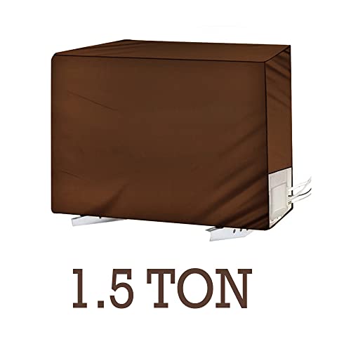 MW PRINTS Split Ac Cover With Indoor and Outdoor Unit for 1.5 Ton Capacity Water Resistance & DustProof (Dotted Brown) - Image 3
