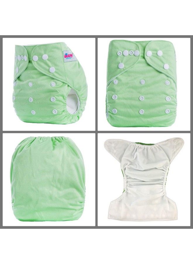 Baby Bucket Washable Adjustable Cloth Diaper Without Inside Pad Set Of 7(Without Inside Pad)(Multi Colours) - Image 3