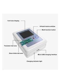 Excefore Transistor Meter, LCR-TC1 Multi-Function Capacitance Resistance ESR Tester, 1.8" Full Color Display Transistor Meter Tester,  for Diode Triode Capacitor Resistor Transistor LCR ESR NPN PNP MOSFET  - Image 3