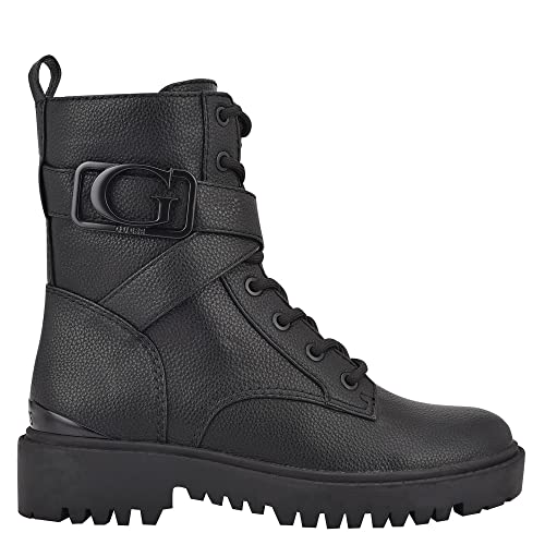 GUESS womens Orana Combat Boot, Black, 8.5 US - Image 2