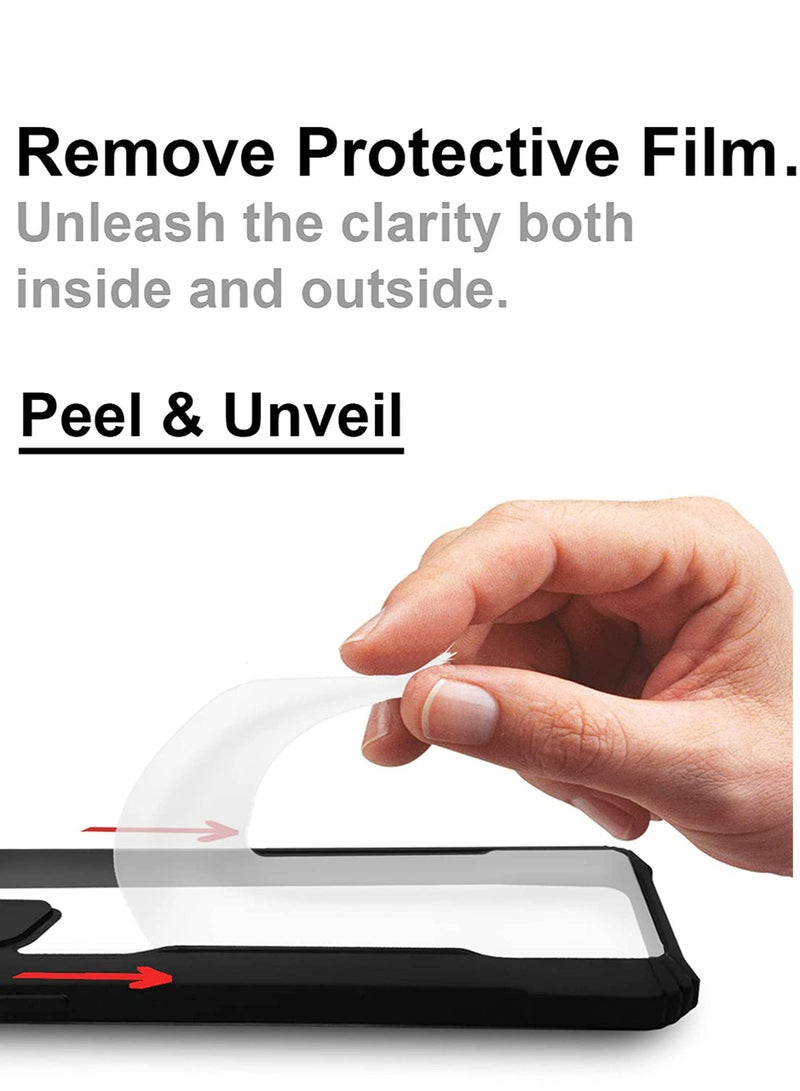 Case Cover For Motorola Edge 40 Neo 5G , Ultra-Thin Lightweight Cover Soft TPU Bumper + Acrylic Clear Back,Black. - Image 2