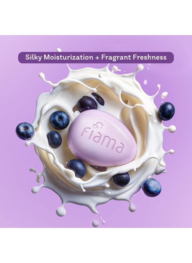 Fiama Moisturizing Soap Bar, Japanese Hokkaido Milk & Acai Berry, 125 g, Non-Sticky Moisturized Skin, 1/3rd Skin Moisturizers, Vitamin F, Fragrant Freshness - Image 2