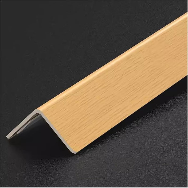 PVC Corner Protector, Wood Grain Corner Protector, Corner Edge Protector, Living Room Decoration Edging Tile Edge Strip.Wood Color-2.5x270cm/1x106in - Image 1