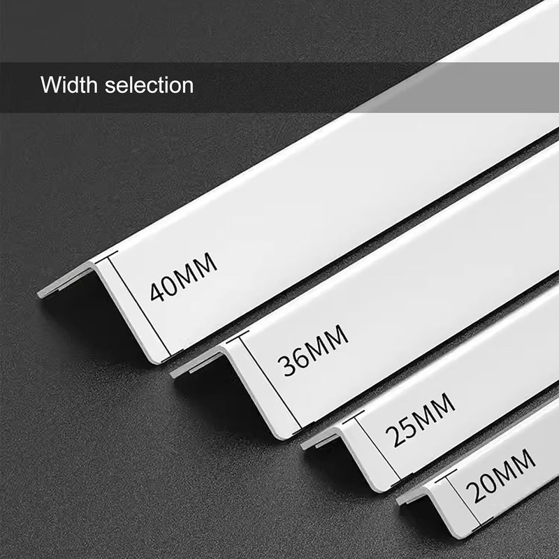 PVC Corner Protector, Wood Grain Corner Protector, Corner Edge Protector, Living Room Decoration Edging Tile Edge Strip.Wood Color-2.5x270cm/1x106in - Image 3
