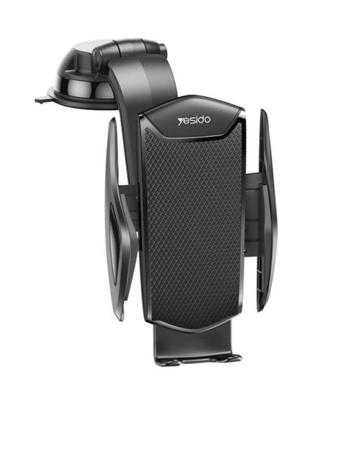 ELTRAZONE "C99 Car Center Console Suction Cup Phone Holder – Black Navigation Mount" - Image 1