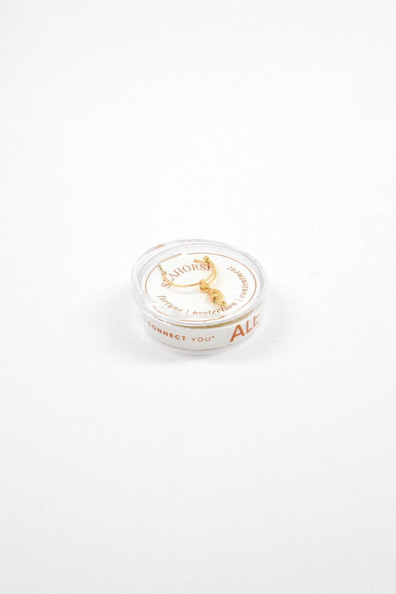 ALEX AND ANI Women Seahorse Charm Expandable Wire Ring, Gold  - Image 3