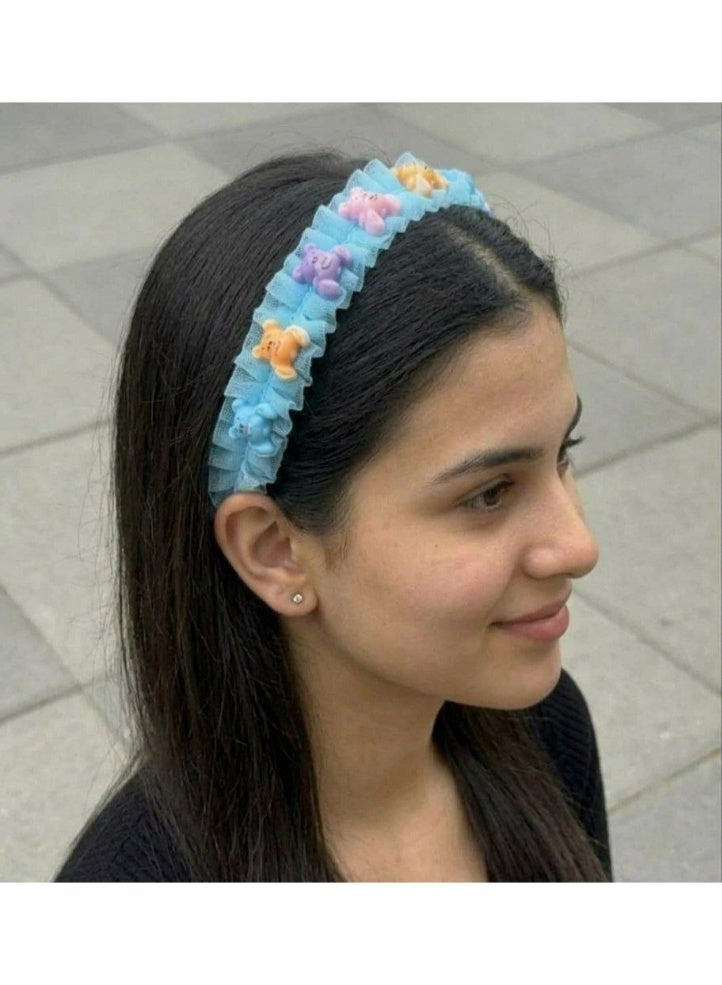 A high-quality hairband with a stitching toy and includes supportive bumpers to keep children's hair safe. - Image 1