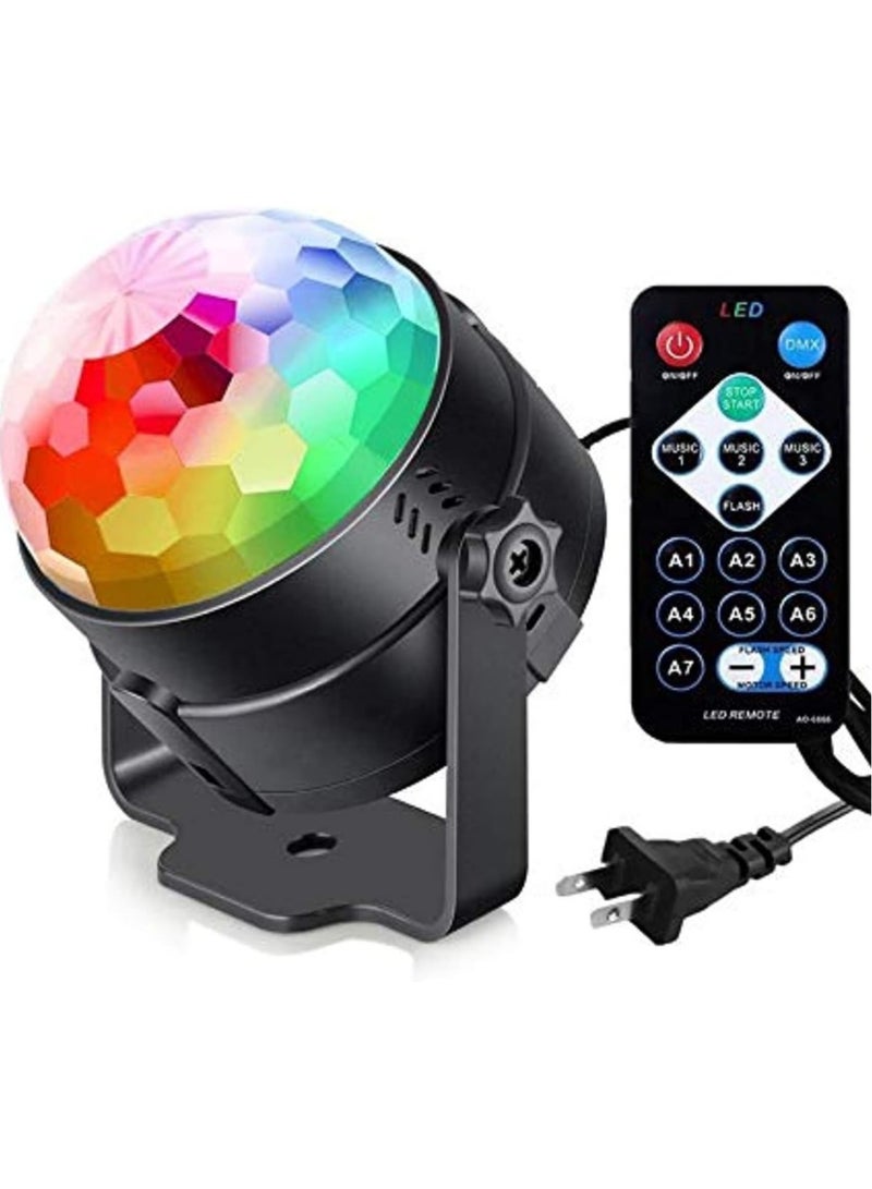 Scrolls Sound Activated Party Lights with Remote Control DJ Lighting, RGB Disco Ball Light, Strobe Lamp 7 Modes Stage Par Light for Home Room Dance Parties Bar Karaoke Wedding Show Club - Image 1