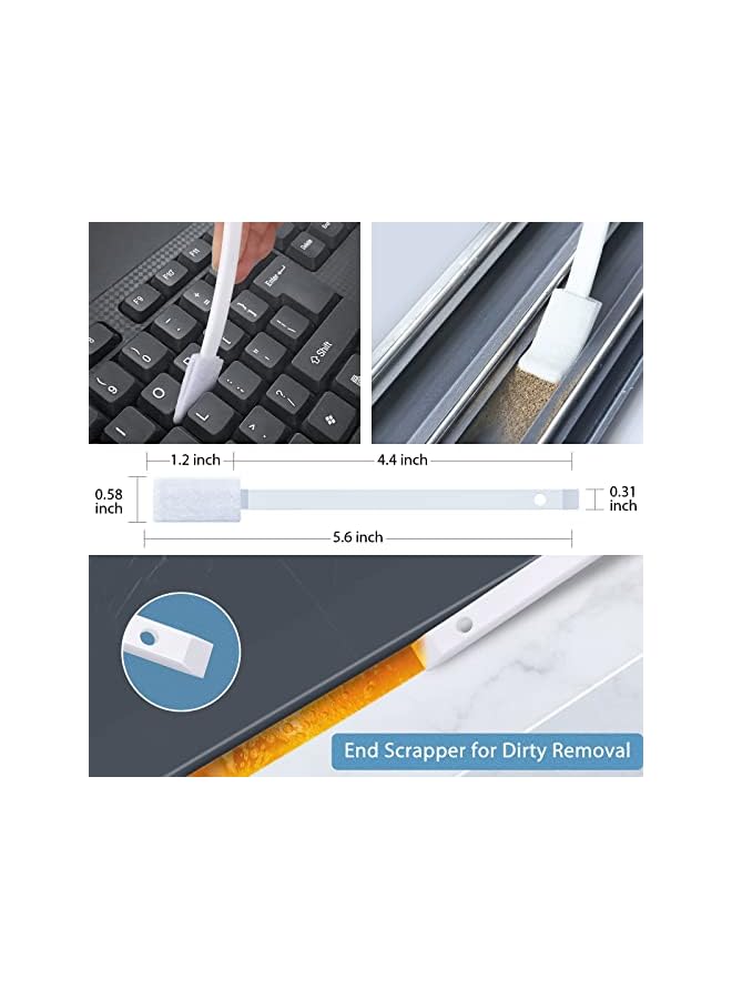 PROMASS Disposable Crevice Cleaning Brushes, Disposable Toilet Bowl Brushes Crevice Hole Brushes Detail Cleaning Brushes for Toilet Corner, Window Groove, Door Track, Keyboard, etc(40 PCS) - Image 4