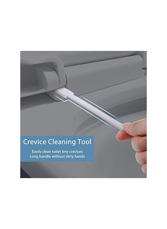 PROMASS Disposable Crevice Cleaning Brushes, Disposable Toilet Bowl Brushes Crevice Hole Brushes Detail Cleaning Brushes for Toilet Corner, Window Groove, Door Track, Keyboard, etc(40 PCS) - Image 2