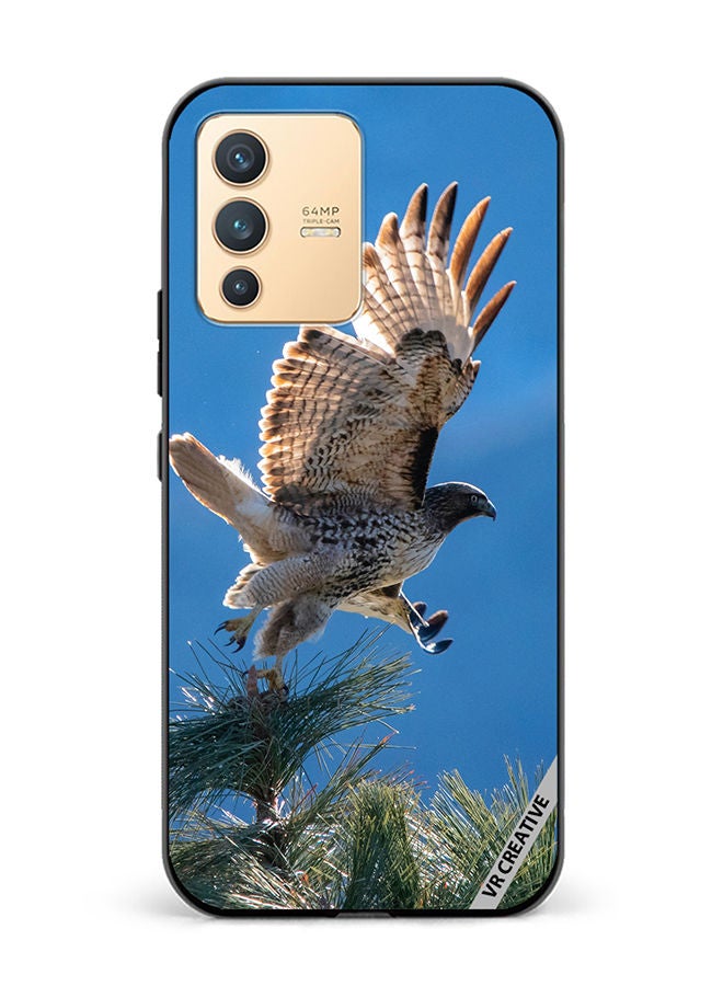VR CREATIVE Protective Case Cover For Vivo V23 5G Hunting Eagle Design Multicolour - Image 1
