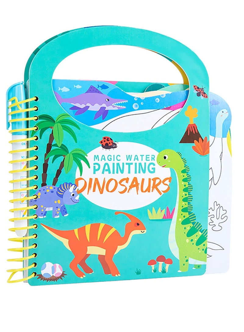 SYOSI Magical Scratch Art Book for Kids - Animals, Craft Kits & Supplies, Travel Toys No - Mess Coloring Activity Book Girls Boys Paint with Water Drawing Sticker Book - Image 1