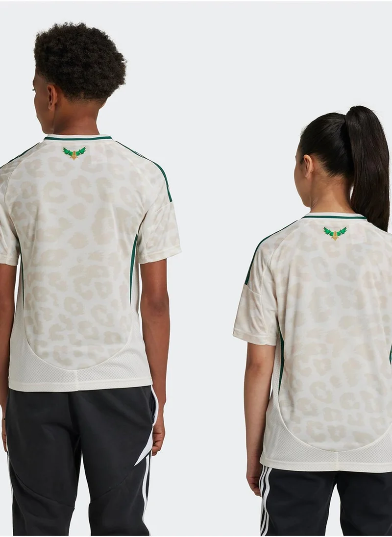 adidas قميص كرة قدم أبيض للأطفال للجنسين