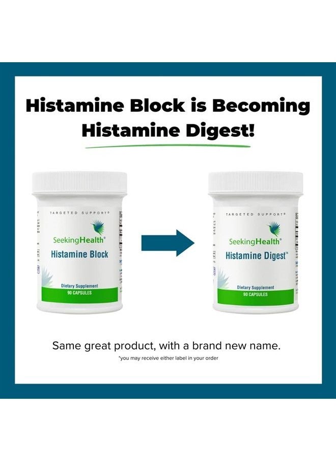 Seeking Health Histamine Digest - Formerly Histamine Block, DAO Enzyme Supplement for Histamine Food Intolerance, Supports Digestive Health, Upset Stomach, Vegetarian (90 Capsules)*  - Image 2