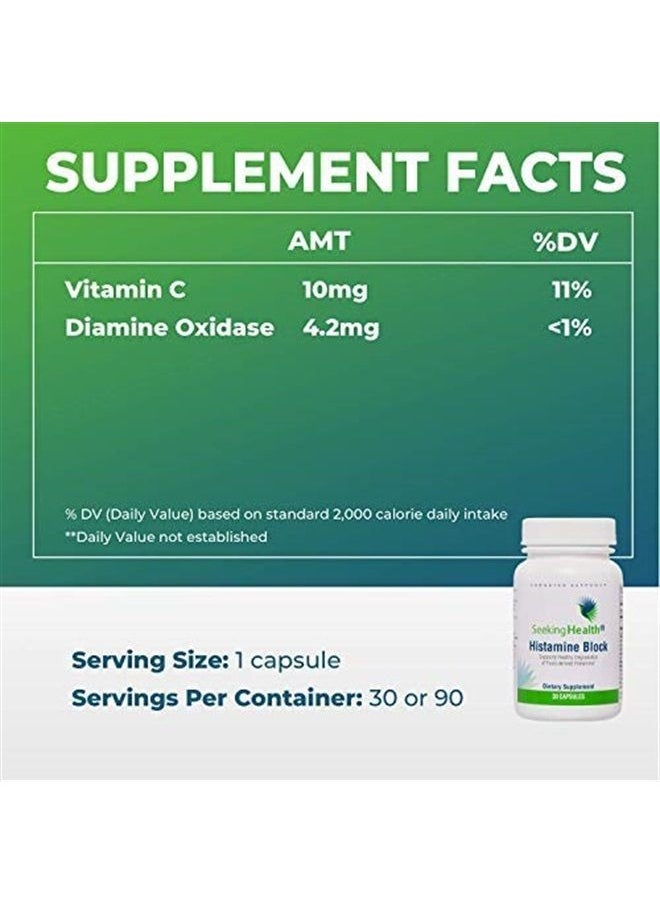 Seeking Health Histamine Digest - Formerly Histamine Block, DAO Enzyme Supplement for Histamine Food Intolerance, Supports Digestive Health, Upset Stomach, Vegetarian (90 Capsules)*  - Image 4