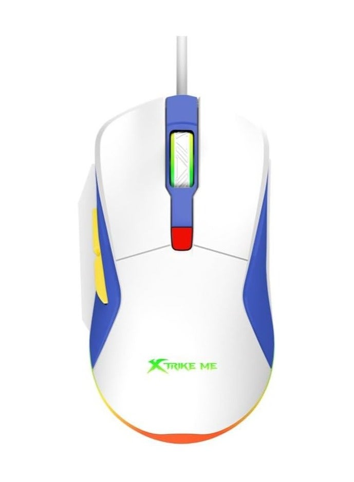 XTRIKE ME GM-227 Wired Gaming Mouse, White - Image 1