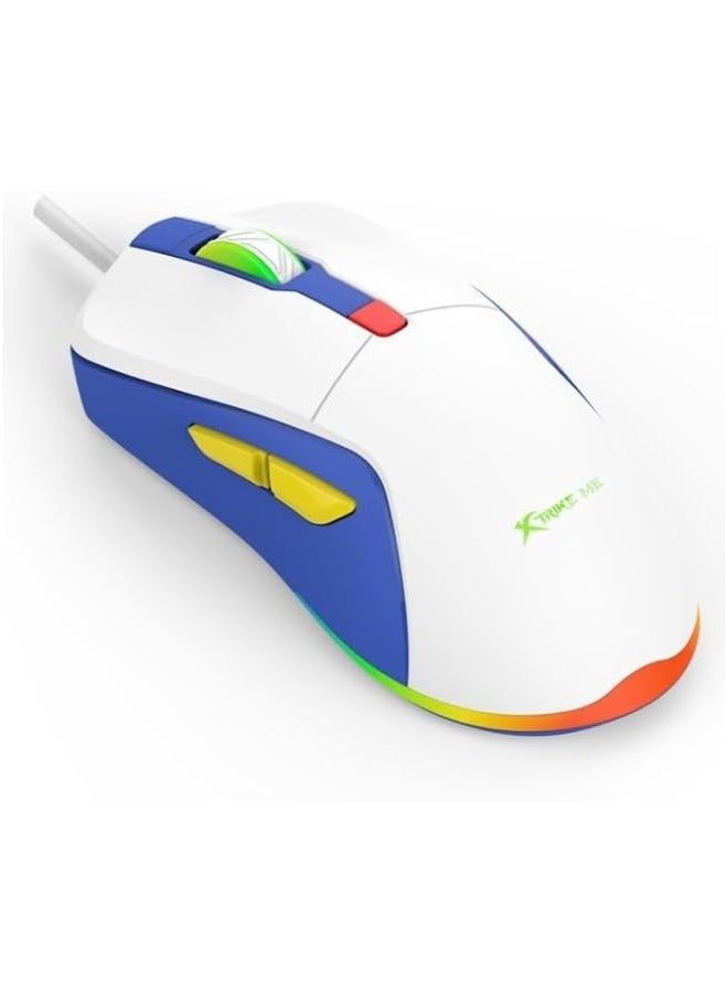XTRIKE ME GM-227 Wired Gaming Mouse, White - Image 3