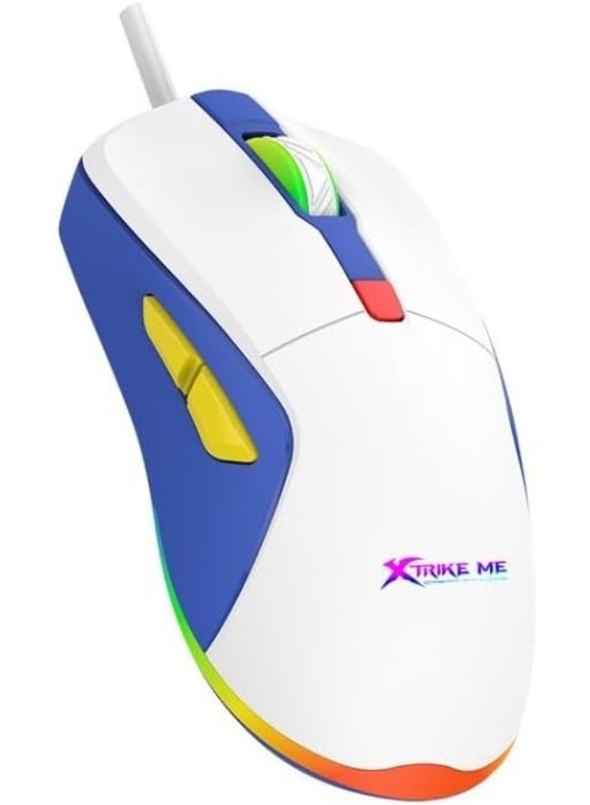 XTRIKE ME GM-227 Wired Gaming Mouse, White - Image 5