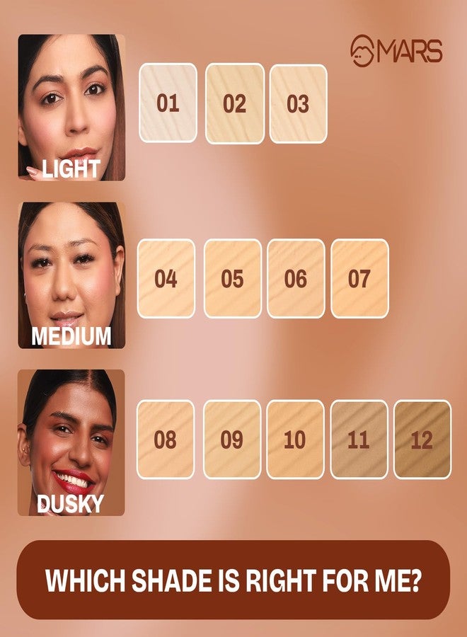 مارس كريم أساس سائل مطفي من مارس أرتستري لإطلالة مشرقة (30 مل) (02- بيج ناعم) | مكونات للعناية بالبشرة | تغطية متوسطة إلى عالية | مرطب | تركيبة خفيفة الوزن تدوم طويلاً - Image 3