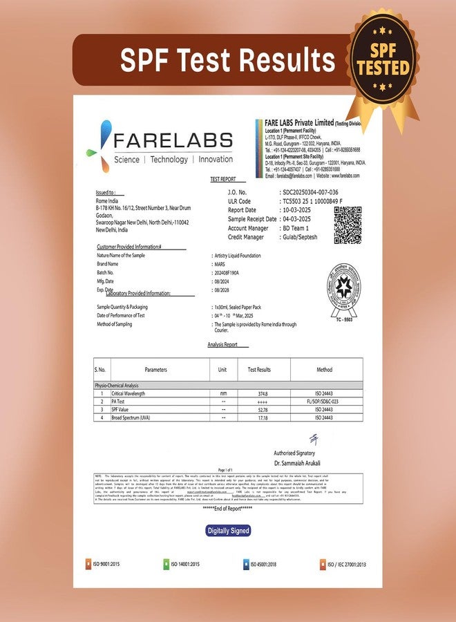 مارس كريم أساس سائل مطفي من مارس أرتستري لإطلالة مشرقة (30 مل) (02- بيج ناعم) | مكونات للعناية بالبشرة | تغطية متوسطة إلى عالية | مرطب | تركيبة خفيفة الوزن تدوم طويلاً - Image 5