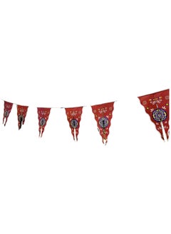 Generic Ramadan Decoration Triangles Fabric Red  - Image 2
