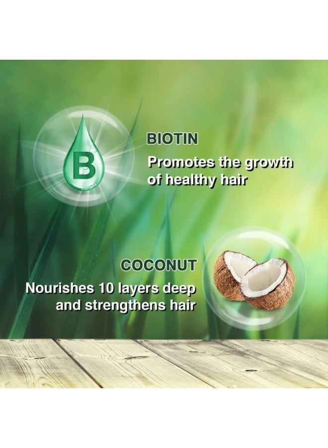 Parachute Coconut Hair Oil, Biotin, Strong & Soft Hair, 300 ml - Image 4