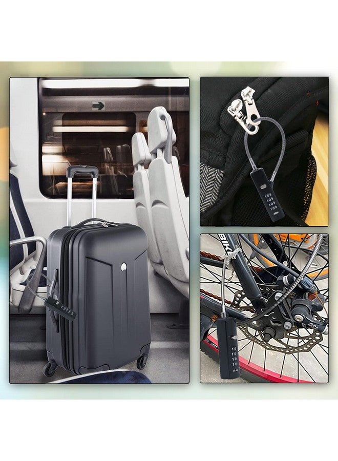 دوكوس DOCOSS-3 في 1 كابلات متعددة الأغراض، قفل خوذة فولاذي للدراجة/قفل دراجة مع كابلات بثلاثة أطوال لقفل الخوذة، قفل الحقيبة، قفل الباب، قفل الأمتعة، قفل البوابة، قفل الدراجة والمزيد - Image 3