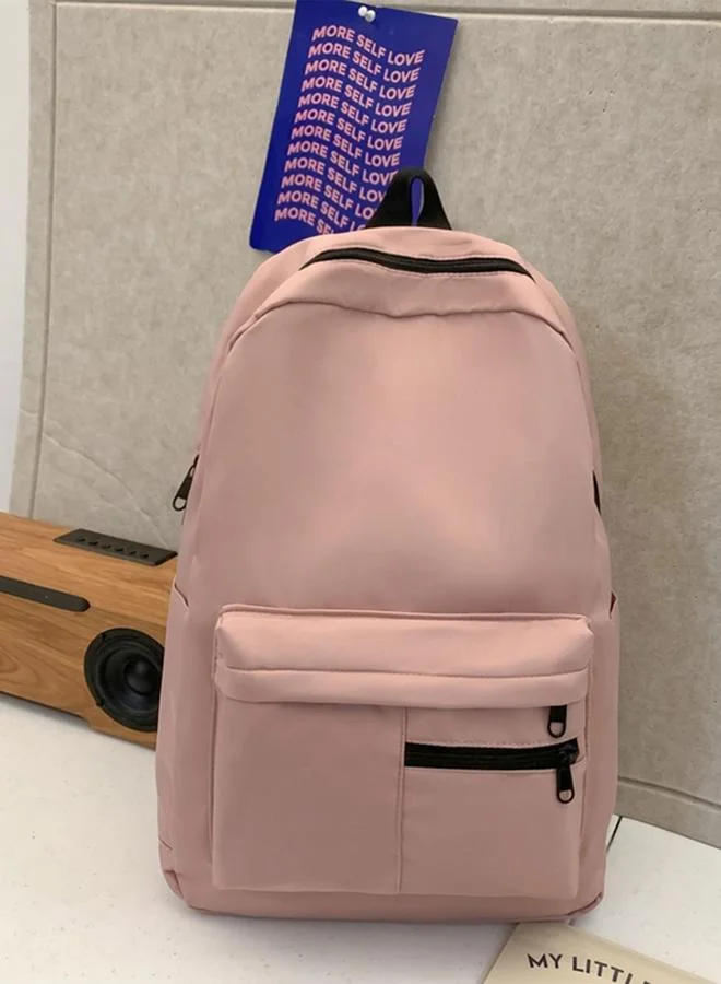 Take Two Solid Zip Closure Backpack
