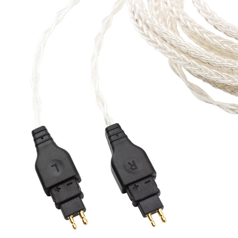 كابل ترقية صوتي بديل لسماعات متوافق مع سماعات Sennheiser HD650 و HD600 و HD580 و HD660S و HD660S2 و HD58X و Massdrop HD6XX، كابل سماعات متوازن 4.4 مم، طول 5 أقدام (1.5 متر) - Image 5
